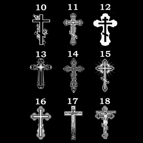 Гравировка крестов (арт. ГК)
