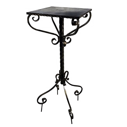 Столик кованый на кладбище «Гармония линий» (арт. КИ-8)