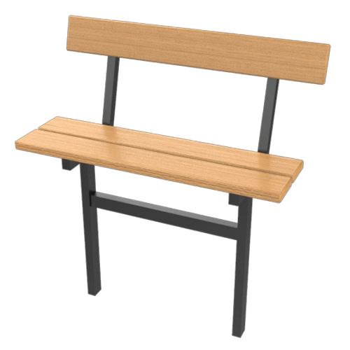 Лавка на кладбище со спинкой «Спокойствие» (арт. КИ-2)