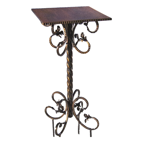 Столик на кладбище кованый «Элегия» (арт. КИ-14)