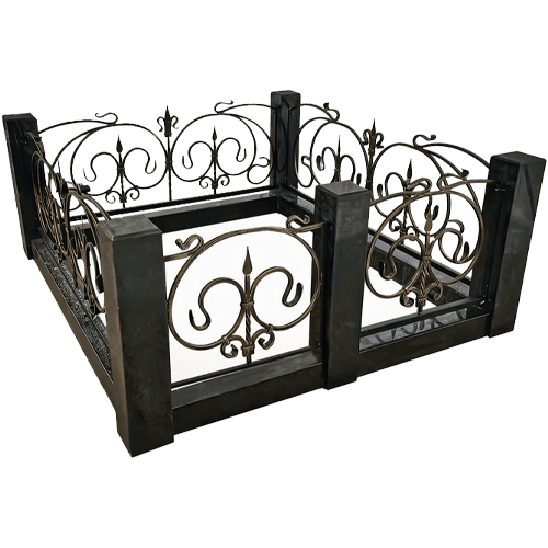 Надгробное сооружение Комплекс из гранита с коваными элементами Ода