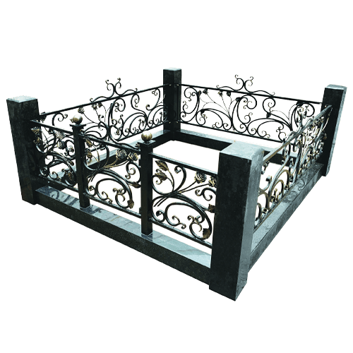 Надгробное сооружение Комплекс из гранита с коваными элементами Версаль