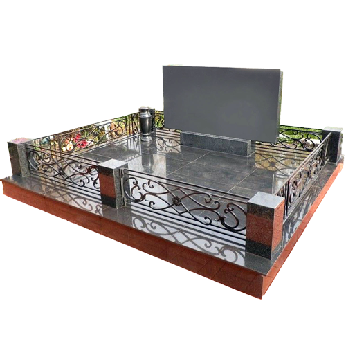 Надгробное сооружение Комплекс из гранита с коваными элементами Вега