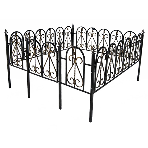 Ограда на кладбище кованая Дюна КИ-47