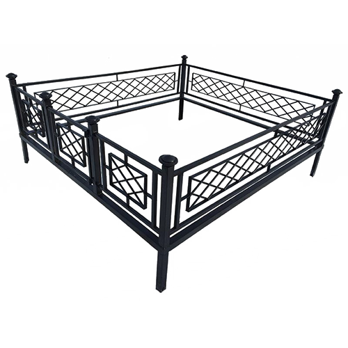 Ограда на кладбище кованая Решетка КИ-38