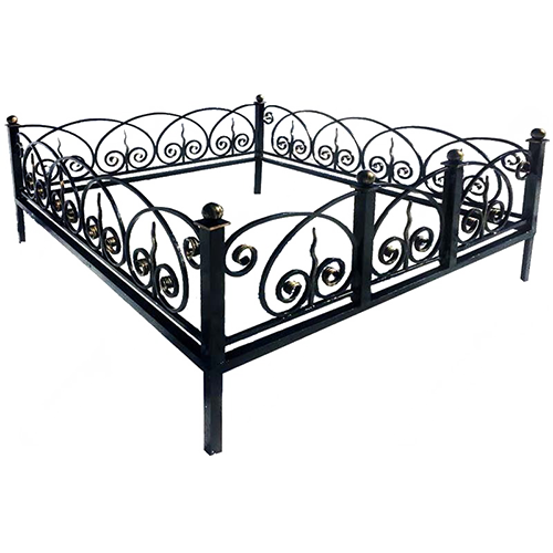 Ограда на кладбище кованая Кармен КИ-70