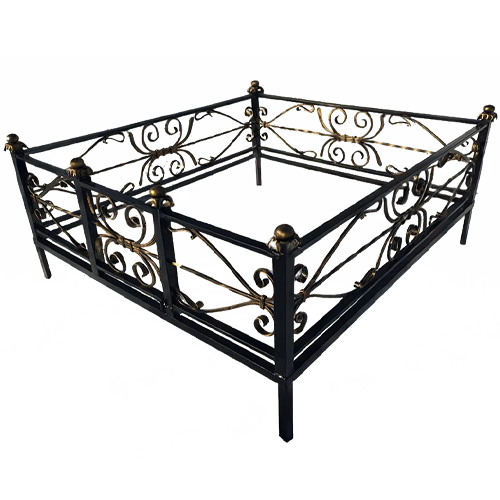 Ограда на кладбище кованая Кассандра КИ-65