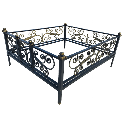 Ограда на кладбище кованая Лагуна КИ-64