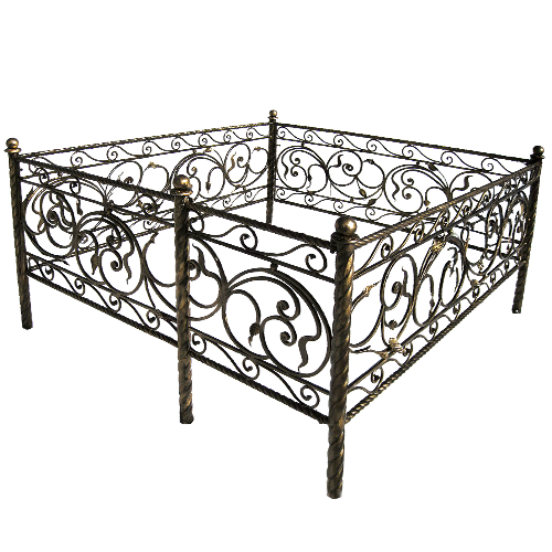 Ограда на кладбище кованая Селена КИ-76