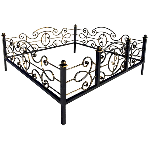 Ограда на кладбище кованая Венеция КИ-71